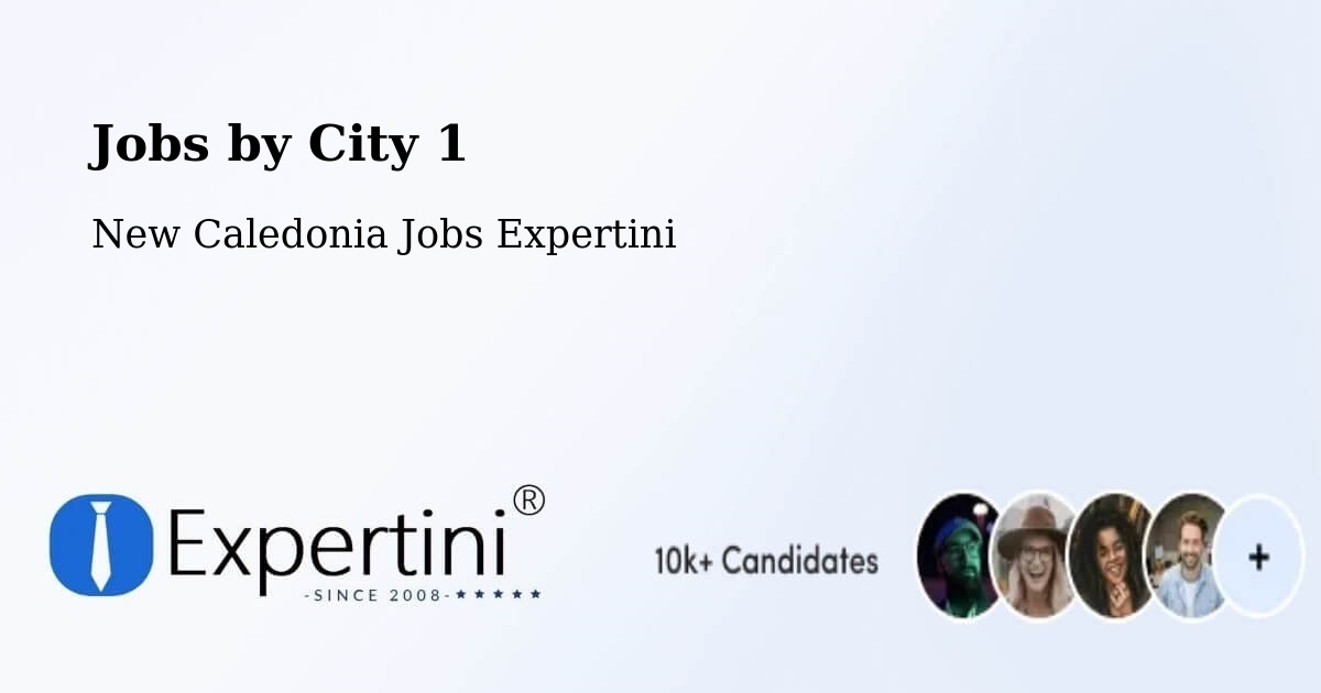 City Jobs in New Caledonia - Expertini